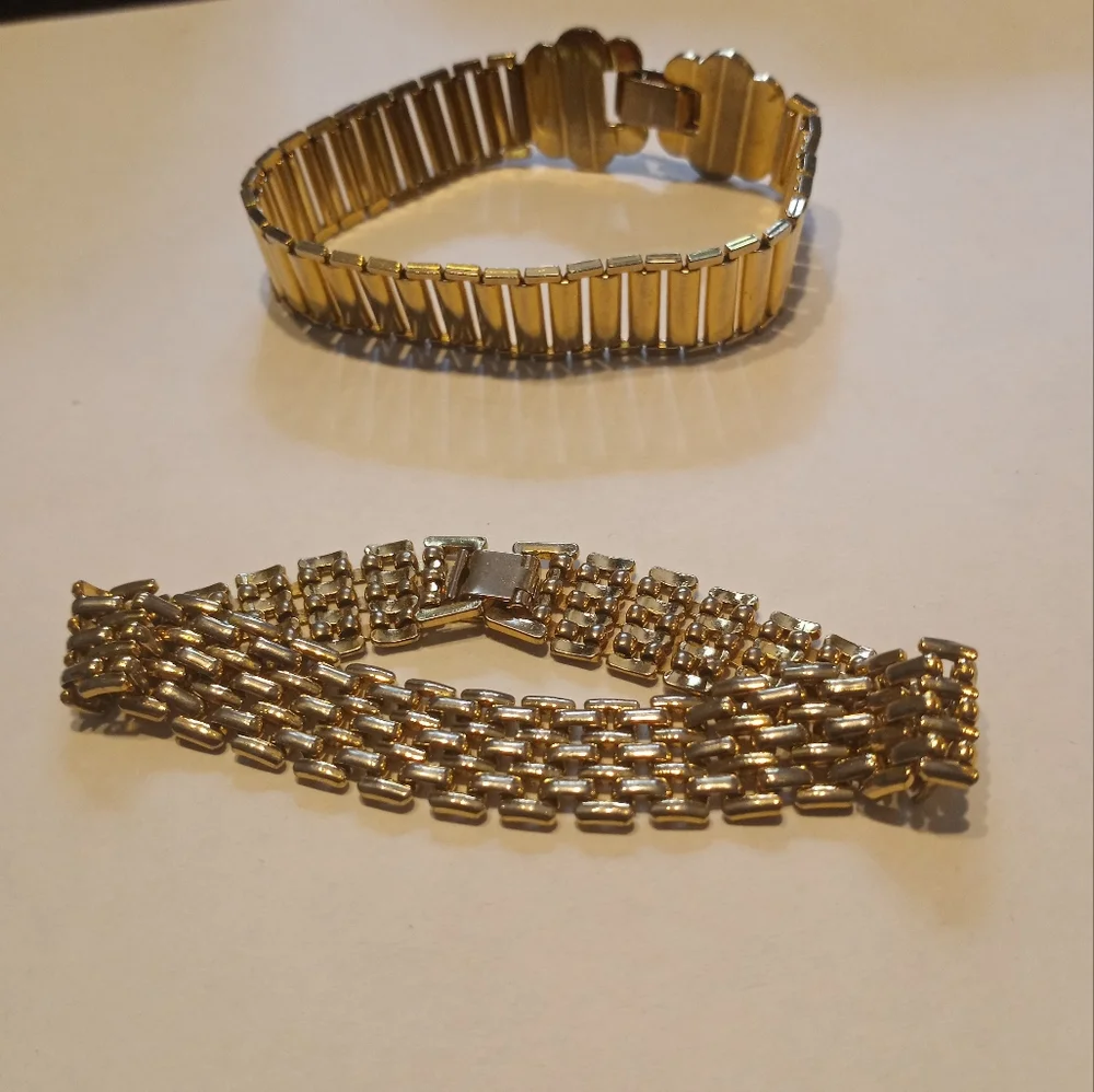 Set of Gold Plated Bracelets